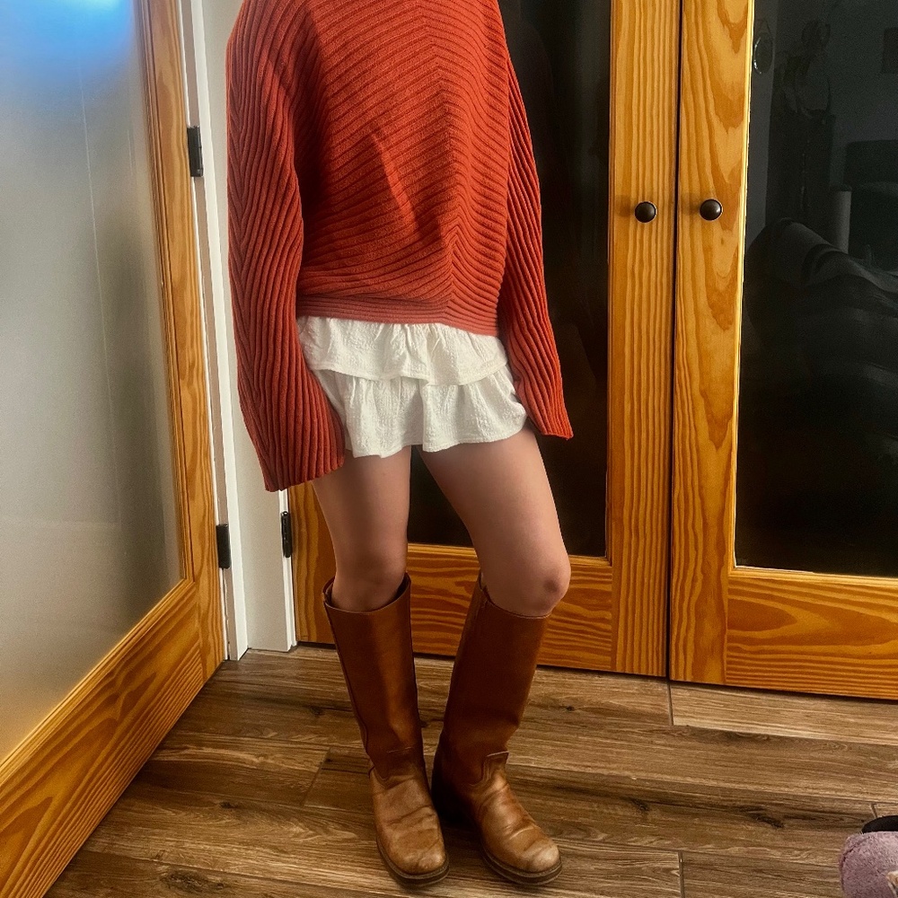 Cozy burnt orange sweater